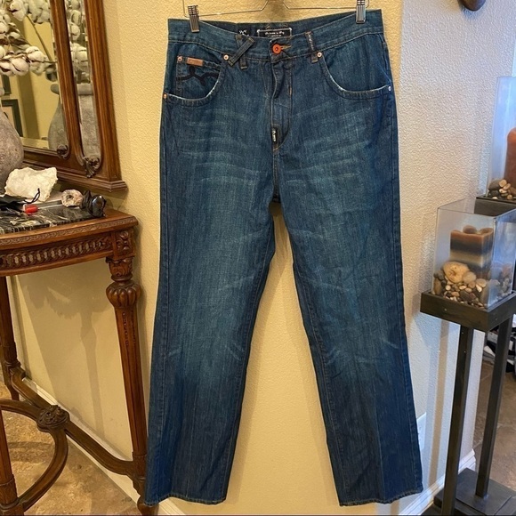 Vintage LRG Men Blue Jeans Size 34-Made in Hong Kong - Picture 5 of 11